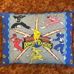 Vintage 1994 Power Rangers pillow case pillow